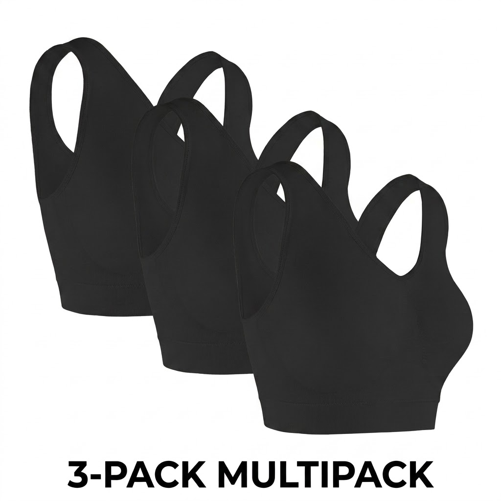 Sleep Bra Bralette - 3er-Pack nahtloser, bügelloser BH für Damen
