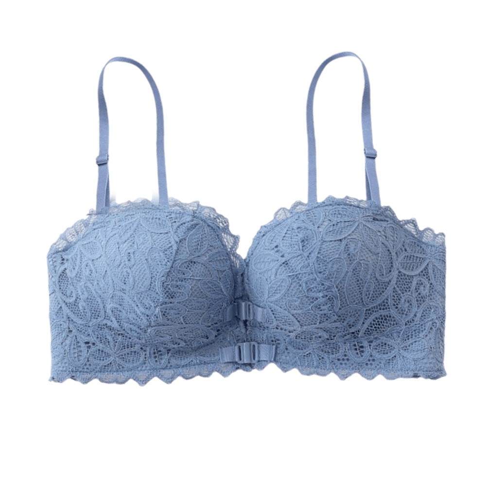 Wirefree Bra Comfort - Dessous mit tiefem V-Ausschnitt und Knopfverschluss